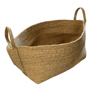 21st Century Restoration Hardware Transitional Large Basket For Sale