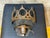 Bronze 1970s Gothic Revival Crown Metal Wall Sconce For Sale - Image 8 of 11