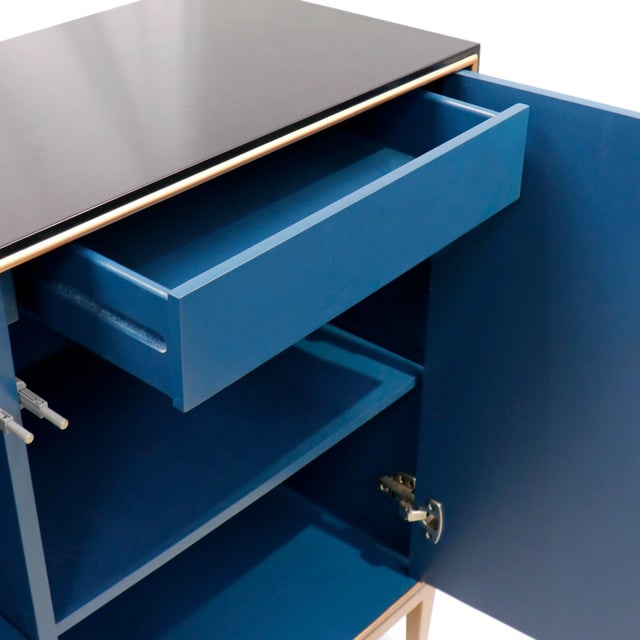 Pasargad Home Twilight Black Storage Cabinet For Sale - Image 9 of 12