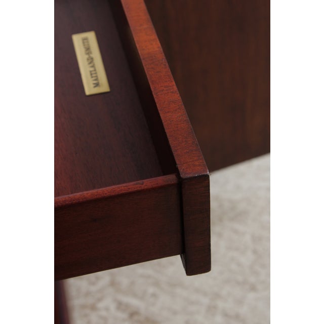Maitland Smith Mahogany Georgian Style Breakfront For Sale - Image 14 of 18