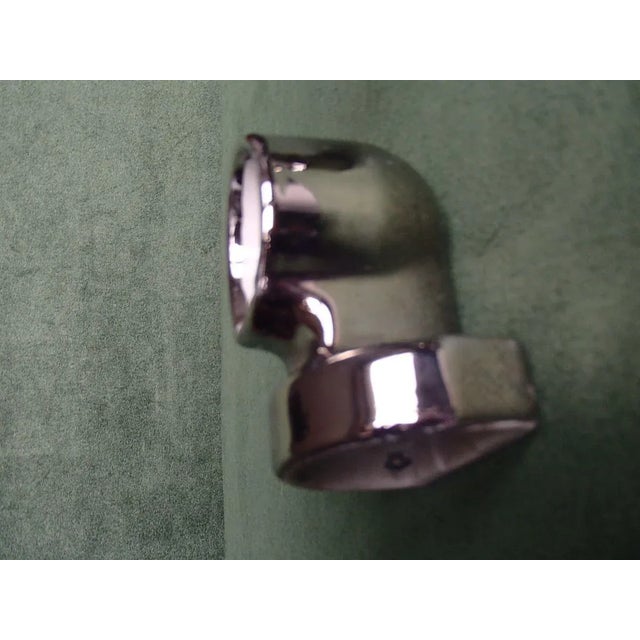 1930s Bauhaus Porcelain Silver Bathroom Sconces, 1930s, Set of 3 For Sale - Image 5 of 16