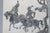 Early 20th Century Traditional Chinese Warriors on Horseback Framed Rubbing on Paper For Sale - Image 5 of 6