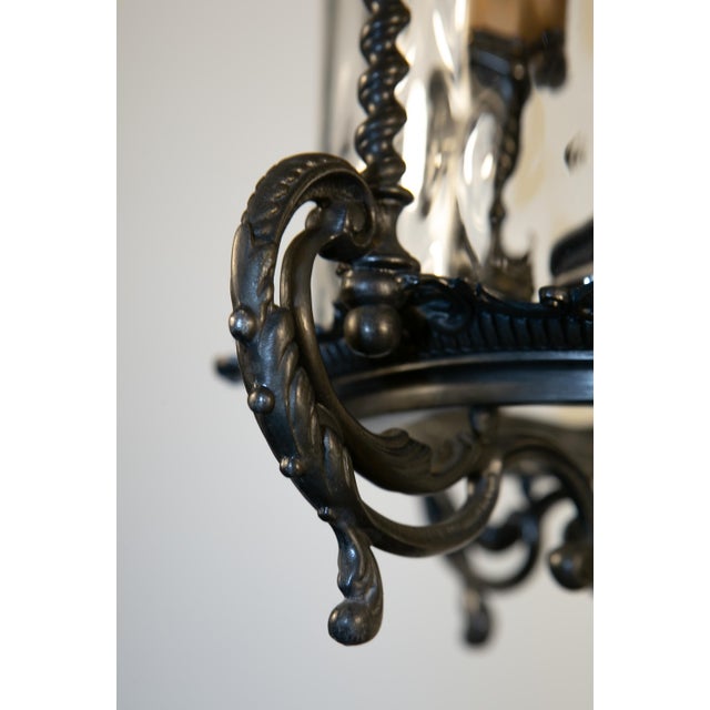 Large Cast Zinc Lantern, France, 1910s For Sale - Image 10 of 12