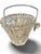 Art Deco ice bucket made of metal and glass. French work, circa 1930. Very good condition. Dimensions: 13cm high, 12cm in...
