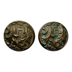 Antique Bronze Rococo Dook Knobs