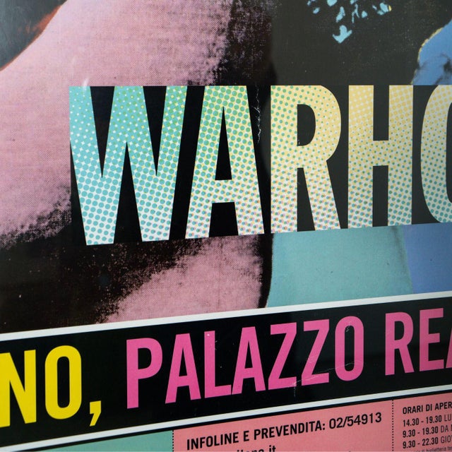 2010s Framed Andy Warhol Palazzo Reale Milano Exhibition Poster, 2013–2014 For Sale - Image 5 of 6