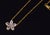 Late 20th Century Certified Natural 1.23cts Pink Sapphire & Diamond Floral Solid 18k Yellow Gold Necklace For Sale - Image 12 of 13
