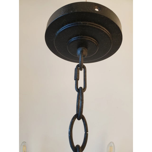 Visual Comfort Iron Chandelier For Sale In New York - Image 6 of 10
