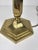 Metal Large Postmodern Brass and Marbled Glass Table Lamp, 1960s For Sale - Image 7 of 18