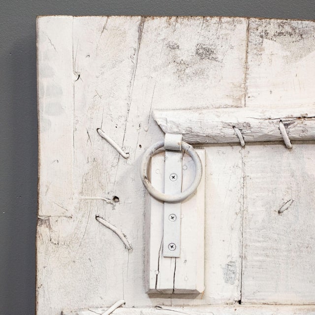 Early 1900s Antique Rajasthani Doors With Folk Art Paintings of Ganesh For Sale - Image 12 of 12