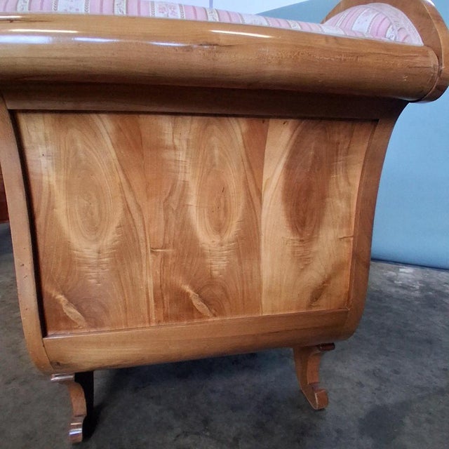 Biedermeier Cherrywood Sofa, 19th Century For Sale - Image 13 of 18