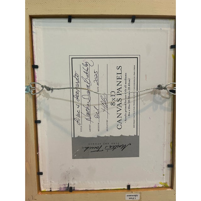 Framed Oil Horse Painting in Purple by Heather Dawn Batchelor Dimensions: 8” X 10” (Painting), 10.3” X 12.3” (Framed) For Sale - Image 9 of 9