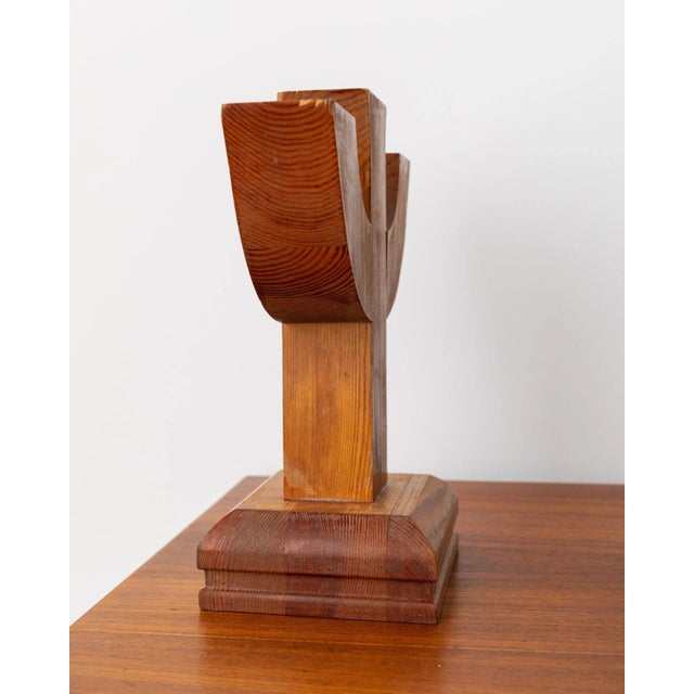 1950s Candleholder in Wood, Italy, 1950s For Sale - Image 5 of 11