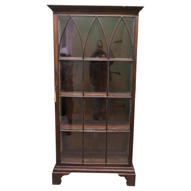 Brown Antique Display Cabinet, 1850s For Sale - Image 8 of 8