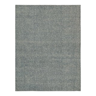 Rug & Kilim’s Oversized Spot Rug in Dusty Blue, 14x20 For Sale