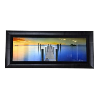 Jeff Mitchum “Essence” Framed Panoramic Landscape Photo on Glass For Sale