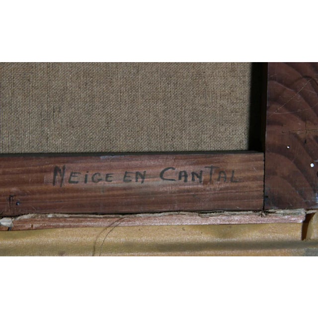 Artist: Marcel Bouyeron, French (1890 - 1976) Title: Neige en Cantal Year: circa 1930 Medium: Oil on Canvas, signed l.r....