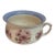 Vintage Floral Porcelain Chamber Pot With Blue Interior & Gilt Accents For Sale