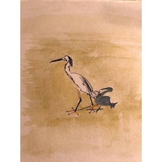"Walk This Way" Contemporary Original Bird Still Life Print For Sale