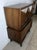 Brown Mid Century Modern Highboy Dresser With Diamond Fronts by United Furniture For Sale - Image 8 of 15