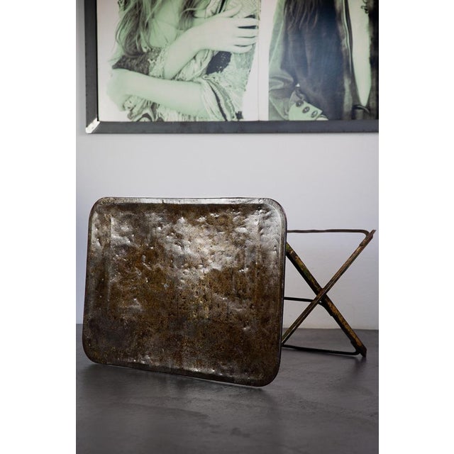 Metal Bistro Table, 1930s For Sale - Image 6 of 9