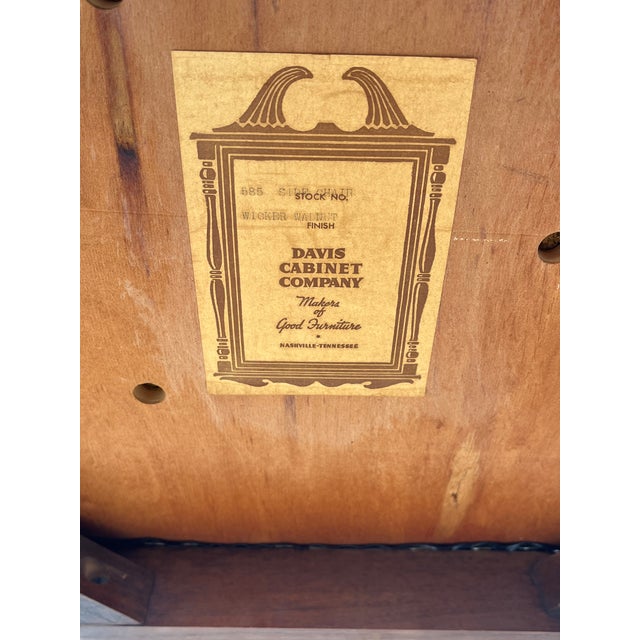 Mid 20th Century Davis Cabinet Company Walnut Dining Chair For Sale In Kansas City - Image 6 of 6