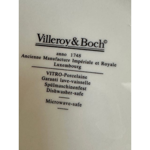1980s Villeroy & Boch 6 Coffee/Tea Cups and Matching 6 Saucers Made in Luxembourg For Sale In New York - Image 6 of 16