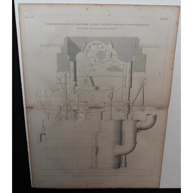 Lithograph from "The Engineer and Machinist's Assistant", published in England, late 19th c. Unframed. Other images...