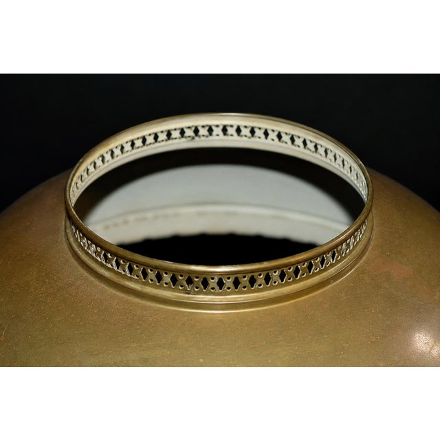 Brass Antique Brass Ceiling Light Lamp Shade For Sale - Image 8 of 12