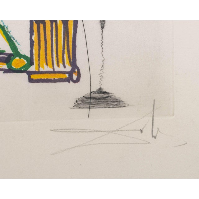 Paper Salvador Dali "Carnation (Keys)" Etching, 1972 For Sale - Image 7 of 11