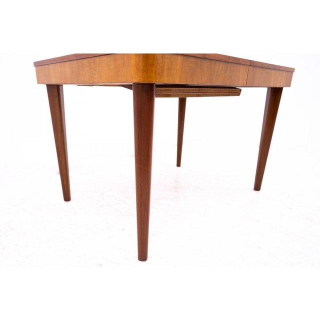 Brown Table attributed to J.Halabala, Czechoslovakia, 1930s For Sale - Image 8 of 11