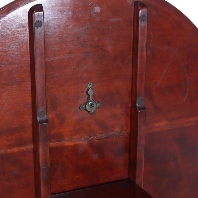 Antique Queen Anne Federal Mahogany Tilt Top Table With Bird Cage C1880 For Sale - Image 10 of 11