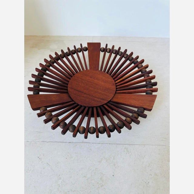 Brown Vintage 1980’s Handcrafted Sculptural Wood Bowl / Vessel For Sale - Image 8 of 14