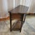 1920s English Oak Carved Drawer Front Angle Sided Table For Sale - Image 13 of 18