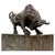 Brown Art Deco Style Brown Patinated Bronze Bull Sculpture For Sale - Image 8 of 8