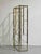 Mid Century Milo Baughman Style Gold Chrome Glass Etagere Shelving Unit For Sale - Image 10 of 11