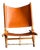 Danish Saw Chair in Leather by Ole Gjerlov Knudsen for Cado, 1958 For Sale