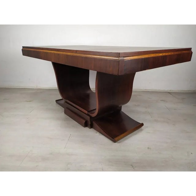 Art Deco Walnut Cradle Table For Sale - Image 3 of 18