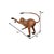 Life-size leather-wrapped monkey with lifelike glass eyes. Bold safari statement for collectors of the unusual. Condition:...