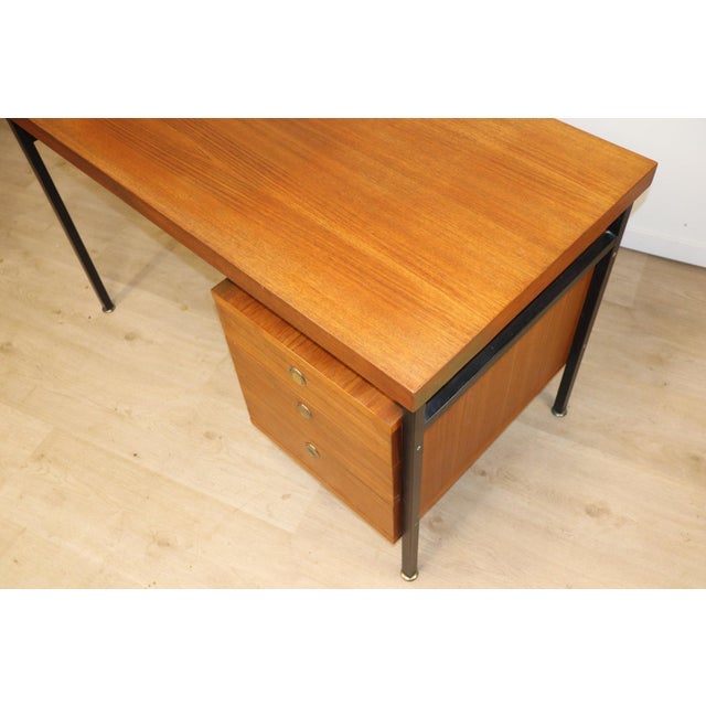 Vintage Teak and Metal Desk, 1960s For Sale - Image 16 of 18