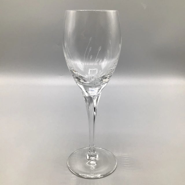 Two wine glasses by Gorham Crytsal, Jolie pattern.