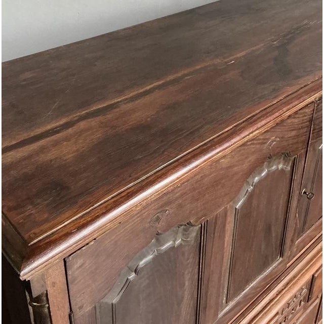 Vintage Boho Hand Crafted 18th Century Cabinet For Sale In West Palm - Image 6 of 12