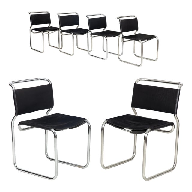 Set of Six Mid Century Modern “Ch66" Dining Chairs by Nicos Zographos For Sale