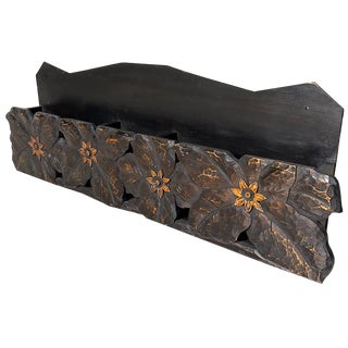 Japanese Hand-Carved Literature Holder, 1930s For Sale
