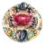 1970s Ceramic Majolica Crab Plate For Sale