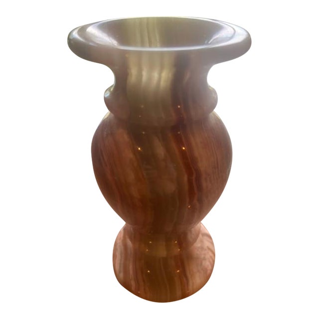 Onyx Marble Decorative Vase For Sale