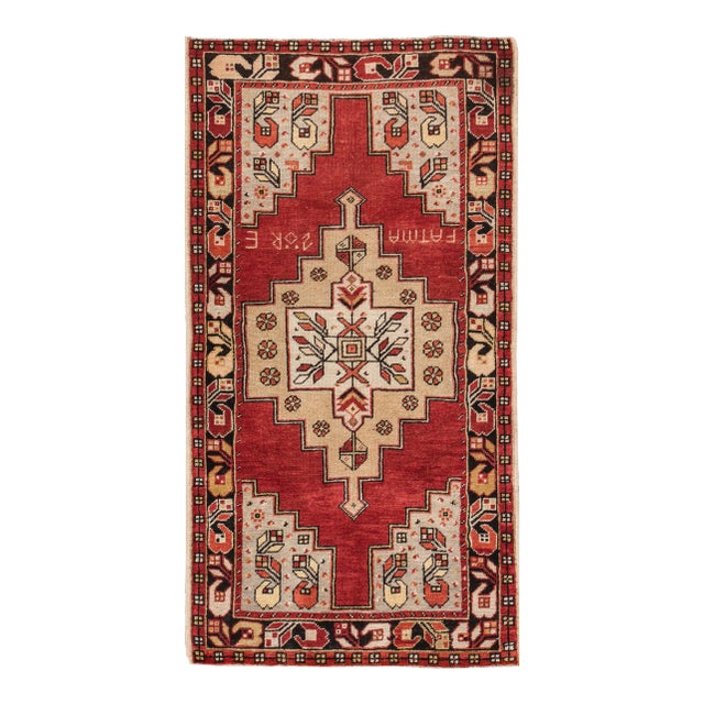 Mid-20th Century Vintage Anatolian Rug, 3'6" X 6'5" For Sale