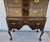 Antique Walnut Highboy Dresser Desk With Pullout Writing Surface For Sale - Image 4 of 18