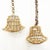 Brown Hand-Woven Bamboo Pendant Lights, Italy, 1950s, Set of 2 For Sale - Image 8 of 9