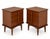 1960s Mid Century United Walnut Nightstands- Pair For Sale - Image 5 of 6